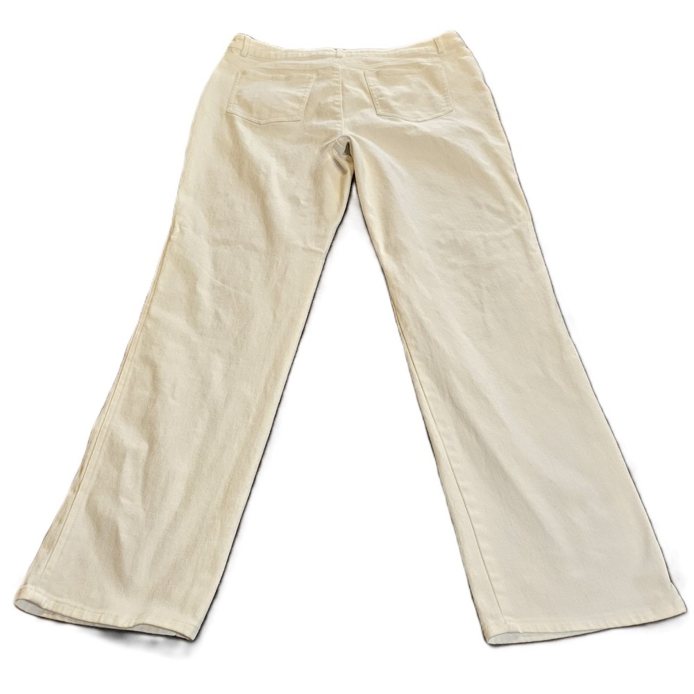 NM Neiman Marcus Womens SZ 14 White Straight Leg Jeans,Casual Workwear